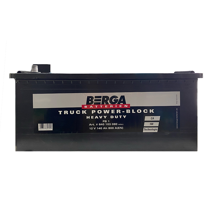Акумулятор BERGA Truck Power Block 140Ah бокова(+/-) (800EN) (д513*ш189*в223)